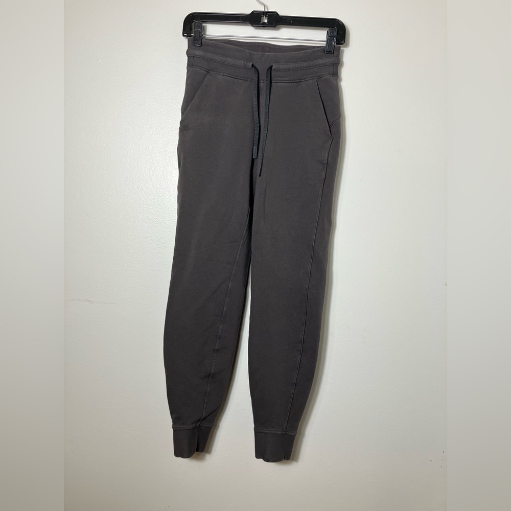Lululemon‎ Ready To Rule Jogger Pants Size 4 Gray Pima Cotton Pockets Pull On